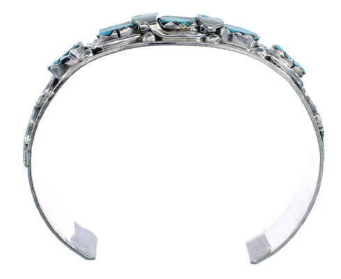 Turquoise Sterling Silver Zuni Snake Cuff Bracelet AX125920